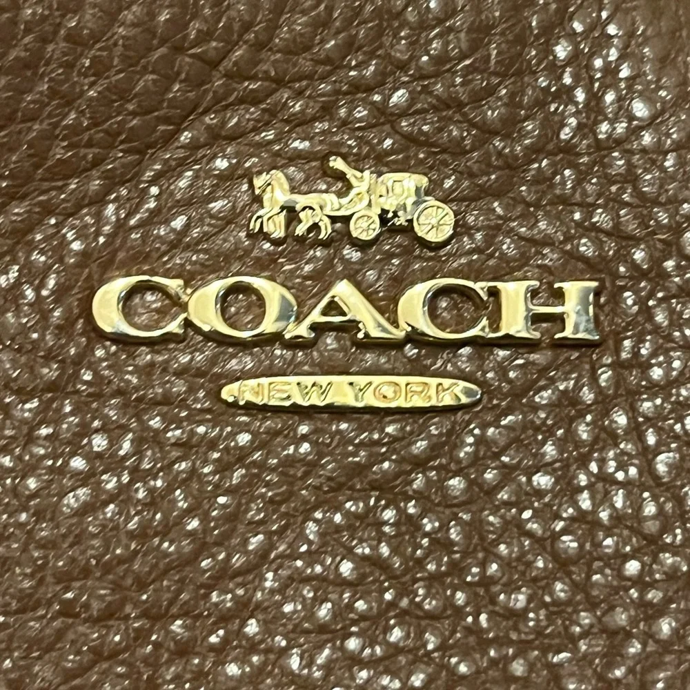 EUC Coach Small Kelsey Satchel (F28993) in Brown Pebbled Leather